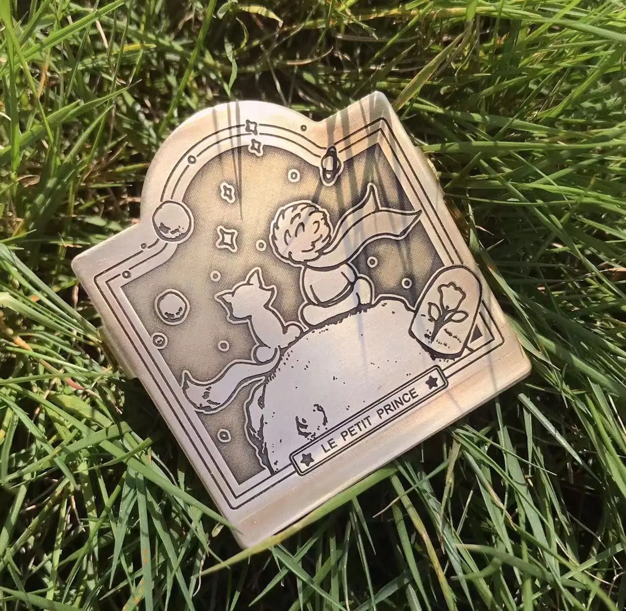 Vintage Fox Planet TN Brass Paper Clips Journal Notebook Decoration Cute Shot Props Planner Stationary Reciepts Binder Clips