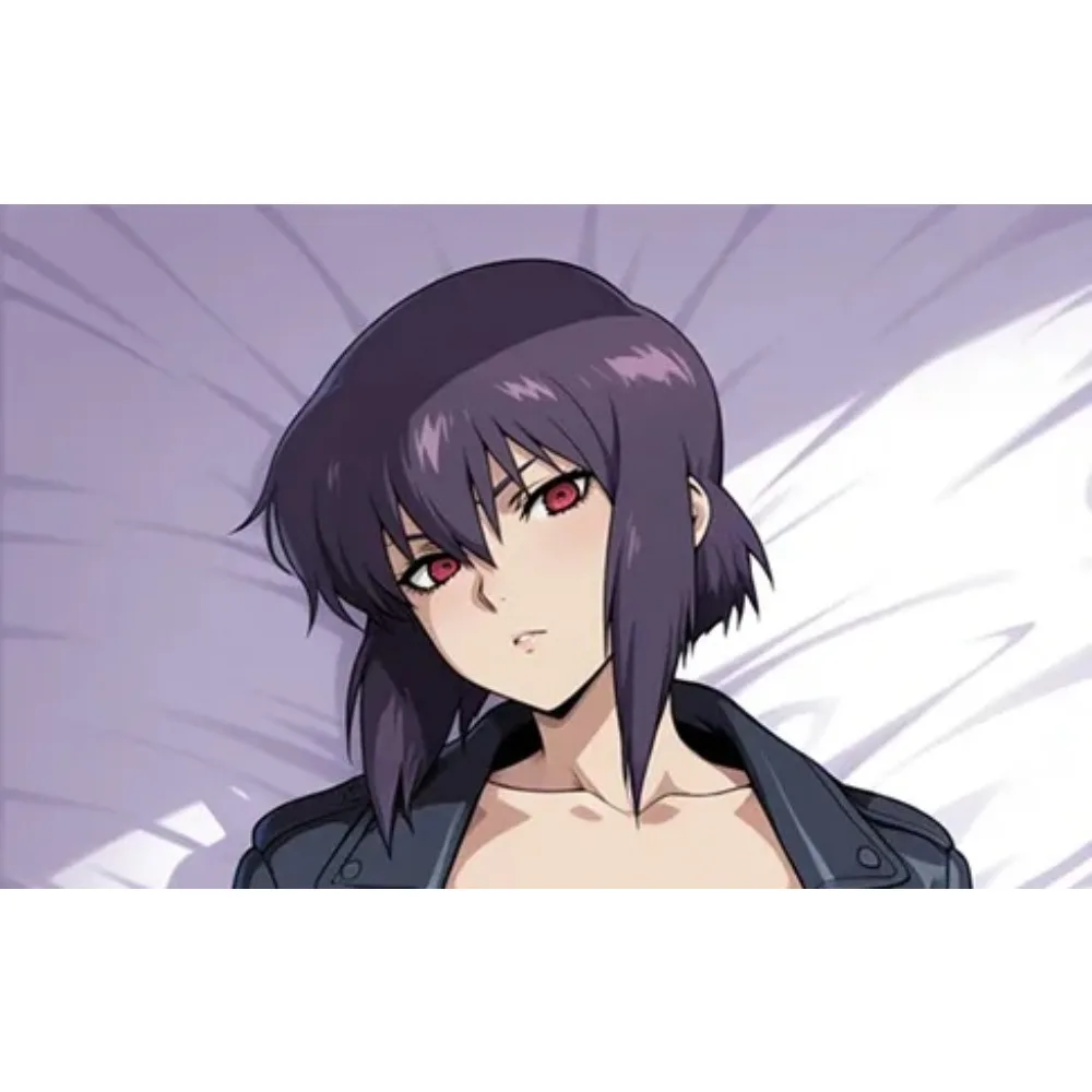 Motoko Anime Dakimakura Pillowcase Soft Peach Skin Long Body Pillow Cover Otaku Collectible Bedding Ornament
