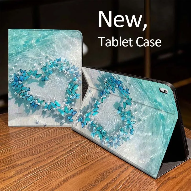 

Blue Swirl Abstract Light Case For iPad Pro mini Air 1 2 4 3 5 6 7 8gen 9gen 11 M2 M3 M4 6th 7th 10th 11th Gen 2025 Tablet