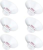 Flange Insert 6pcs Compatible with Momcozy/Spectra/Medela/eufy/Lansinoh/Elvie Breast Pump, Fit for 24mm Flange/Shield