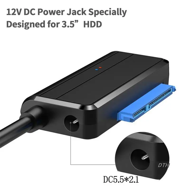 Sata إلى USB 3.0 كابل محول USB 3.0 محول القرص الصلب كابل دعم 2.5/3.5 بوصة محول SSD HDD خارجي