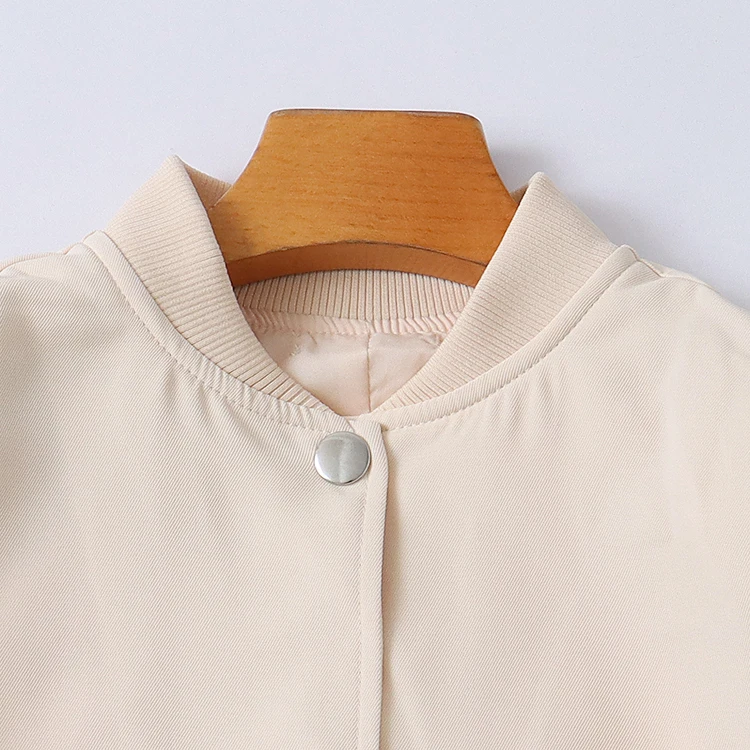 

Faionable ort Svel Jaet для женщин, повседневная свободная посадка, длинный воротник-стойка на одной пуговице, молодежная осенняя новинка...