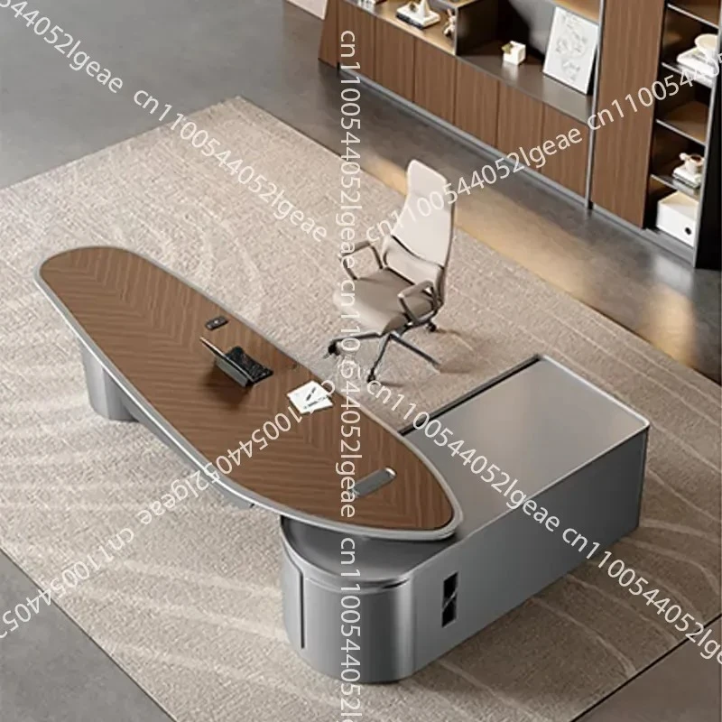 Smart Manager Lightweight Premium Induction Desk Adjustable Height L-Shaped Desk Modern Luxury Office Furniture