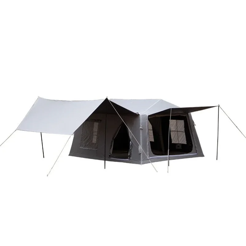 Inflatable Ridge Roof Automatic Outdoor Camping  Canopy Inflatable Tent Titanium Vinyl Coated Sunscreen