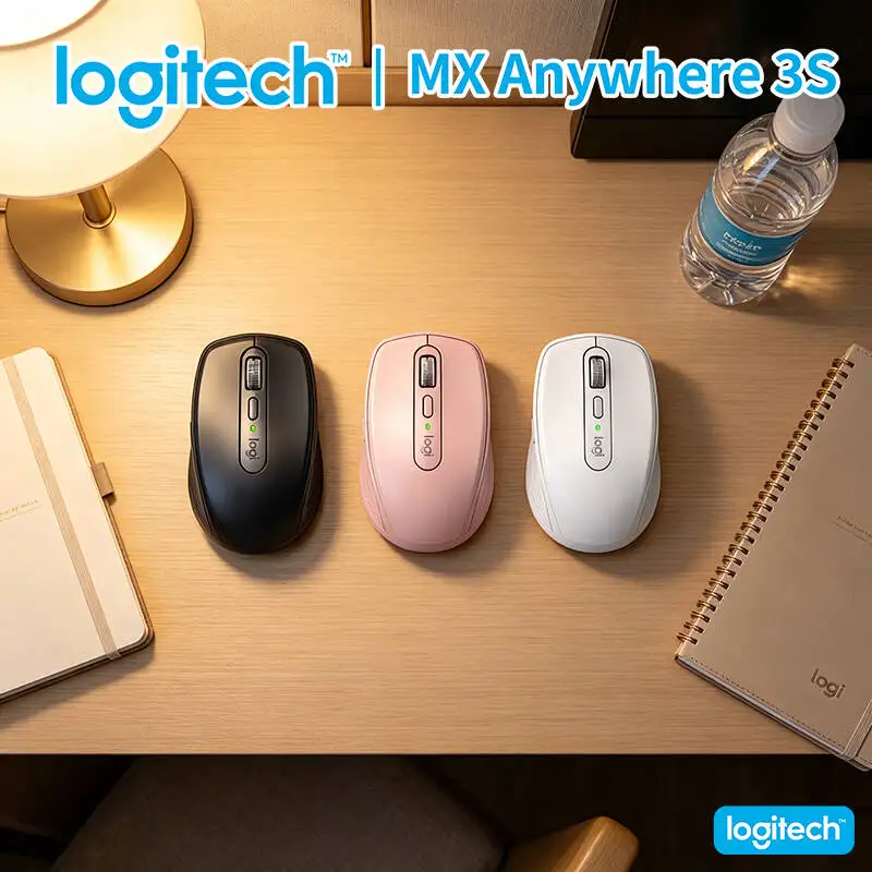

Professional Logitech MX Anywhere 3S - 8K DPI Darkfield, MagSpeed Scroll, Silent Buttons, Office Use, USB-C Quick Charge