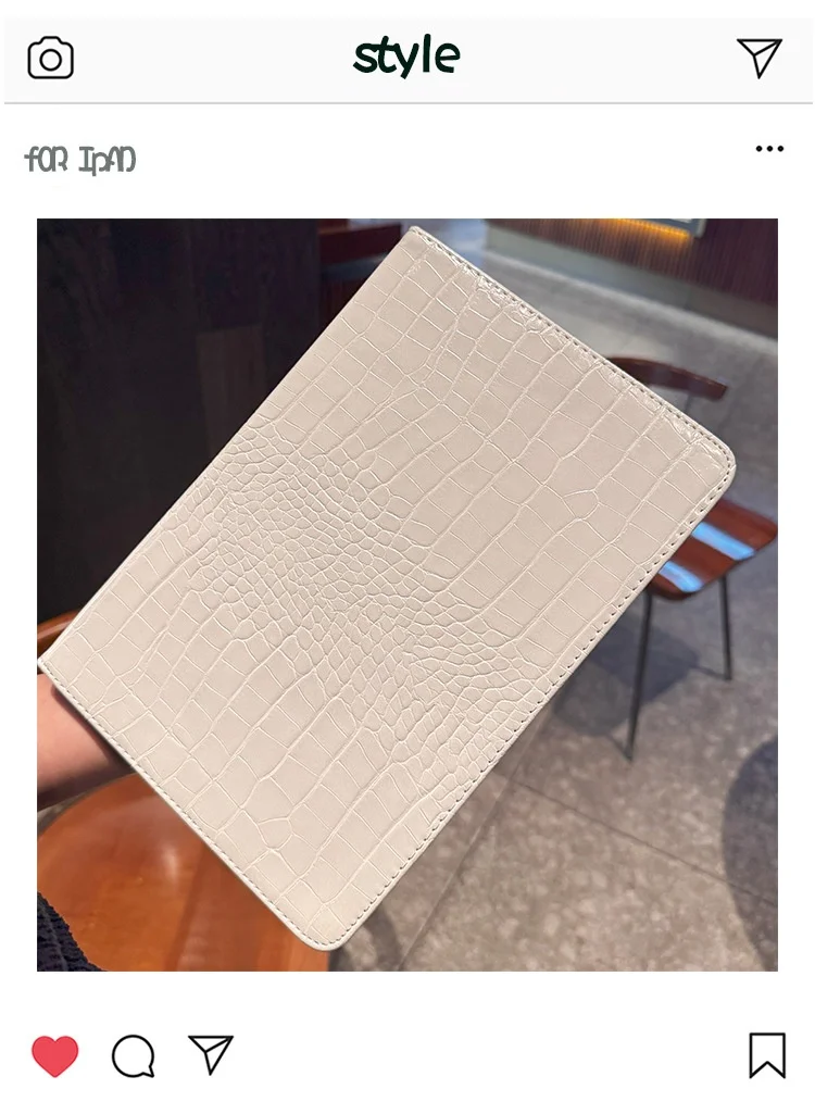 Für iPad PU-Leder-Foliotasche mit Stifthalter, Schlaf-/Aufwachfunktion und stoßfester Abdeckung – Detail 2