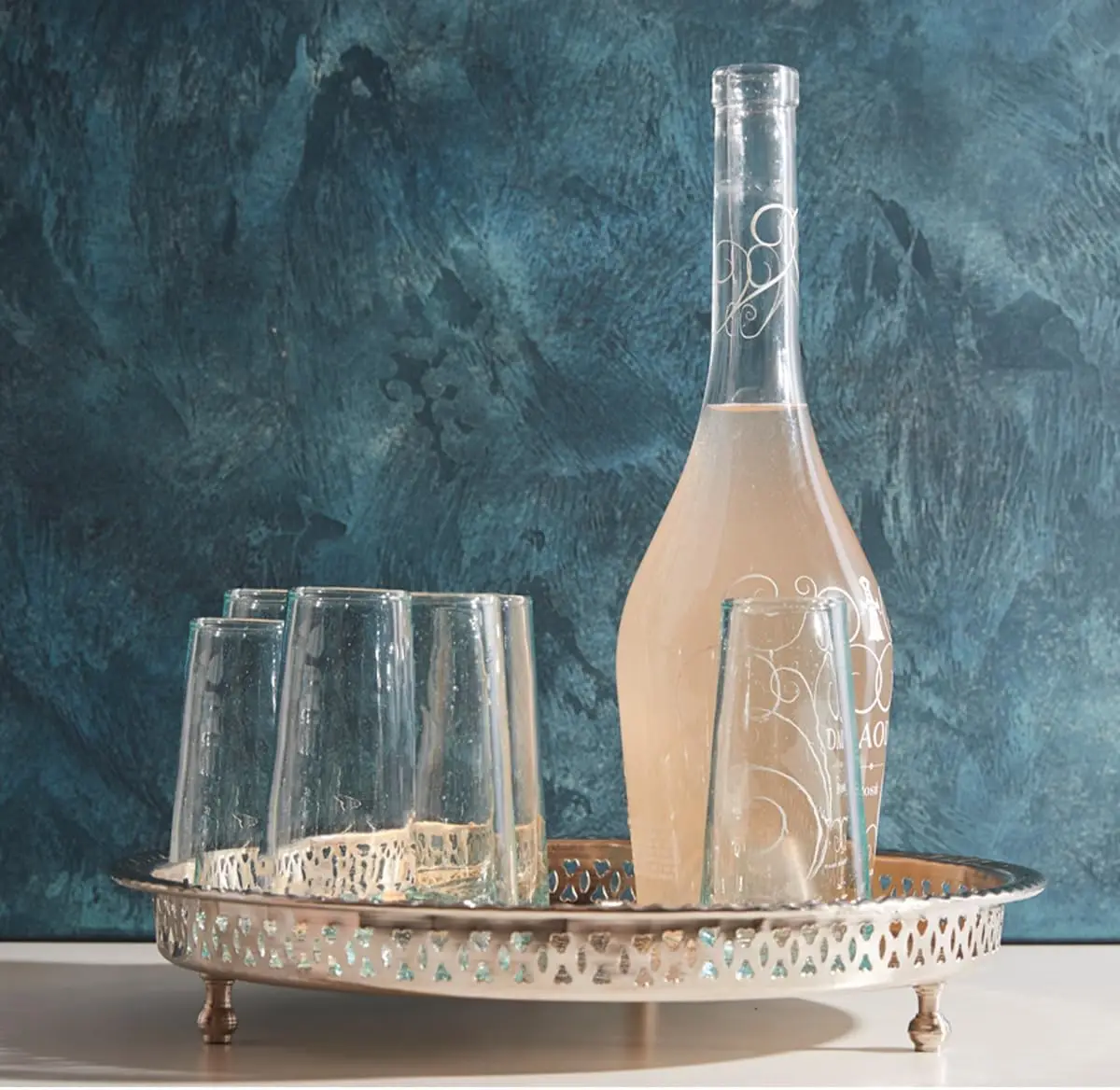 أكواب شرب مغربية منفوخة يدويًا، 6 عبوات، 6 أونصة، كؤوس شامبانيا مخروطية شفافة #2