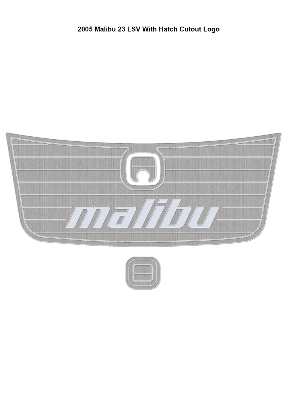 

2005 Malibu 23 LSV Swim Platform Step Pad Boat EVA Foam Faux Teak Deck Floor Mat SeaDek MarineMat Gatorstep Style Self MDV6