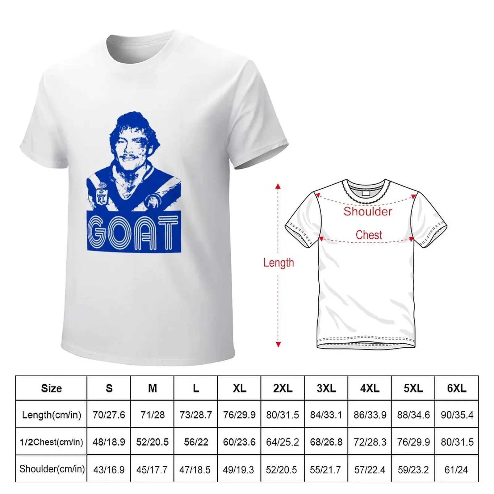 Canterbury-Bankstown Bulldogs - Retro - Terry Lamb - GOAT T-Shirt vintage clothes cute clothes blanks mens funny t shirts