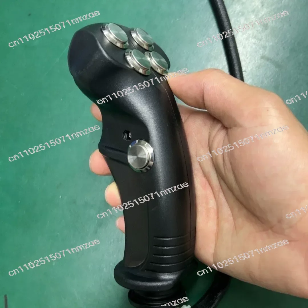 Red Safety Switch Electronic Control Handle For 4/5/6 Button for Excavator/harvester/tractor Modification Optional