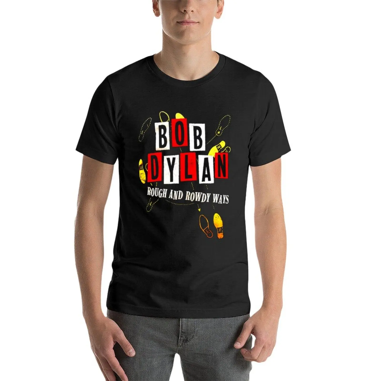 rough and rowdy ways bob dyland T-Shirt quick-drying sublime hippie clothes summer top oversized t shirt men