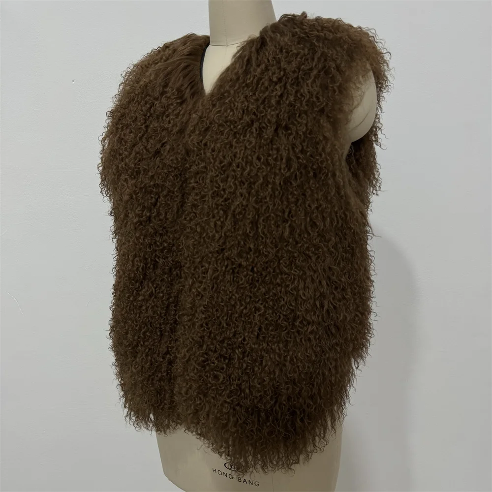 เสื้อแจ็คเก็ตขนแกะมองโกเลียแท้ แฟชั่นสตรีทสุดฮิต