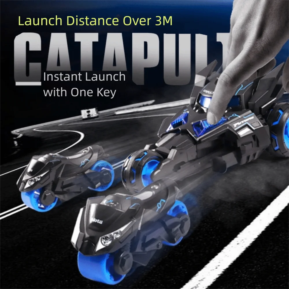1:32 Motorcycle Ejector Car Model Alloy Inertia Kids Pull Back Car Toys Sound Light Diecast Model Simulation Motorcycle Toy