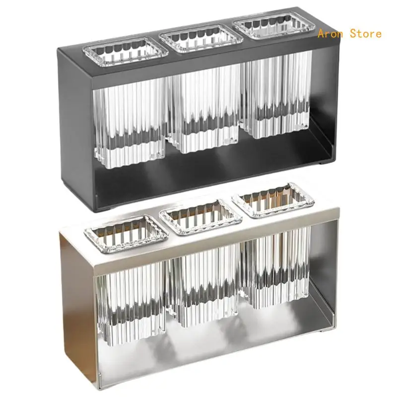 

Cutlery Storage Container Kitchen Tool Rack with Separate Compartments Countertop Organization Supplies H3CF