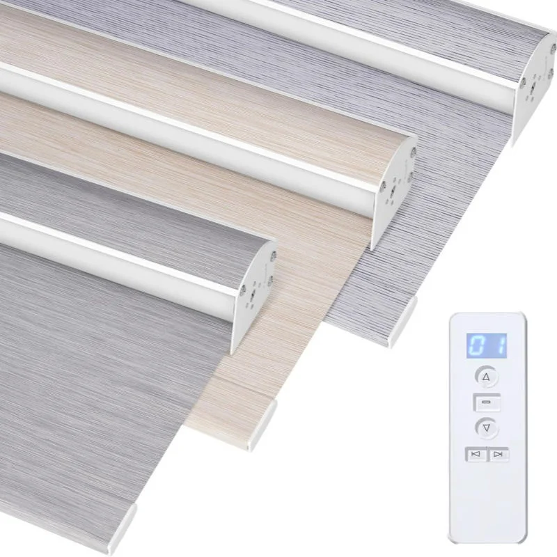 Persianas enrollables con pilas para ventana de Control remoto inalámbrico motorizado de alta calidad para sala de estar