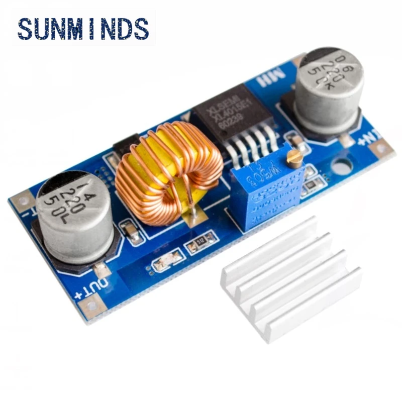 1pcs 5A XL4015 DC-DC Step Down Adjustable Power Supply Module LED Lithium Charger