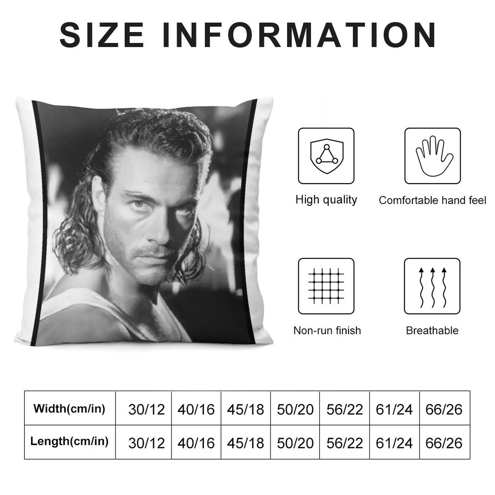 Jean Claude Van Damme Throw Pillow Pillow Case Cushions christmas pillowcases pillow