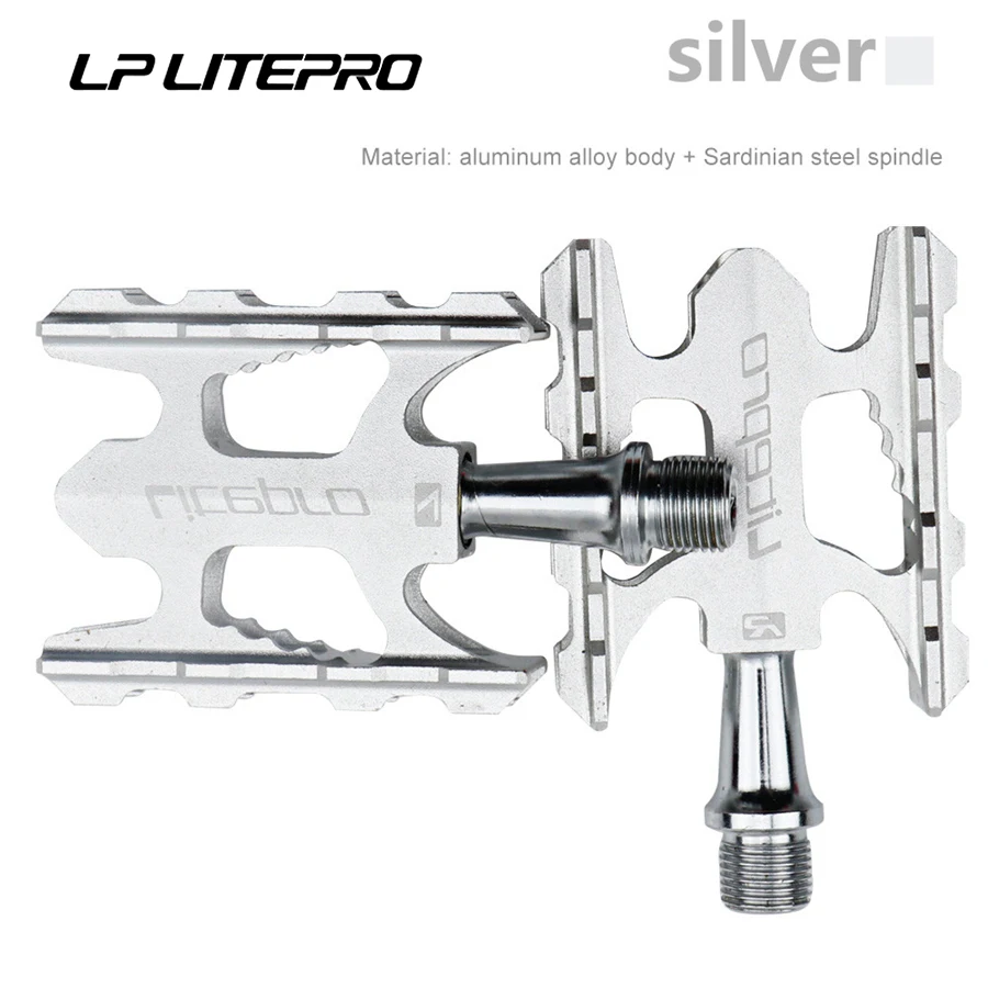 Litepro K3 Folding Bike Pedal Sealed Bearing For Brompton Fnhon Aluminum Alloy Non-slip MTB Road BMX Universal Bicycle Pedals