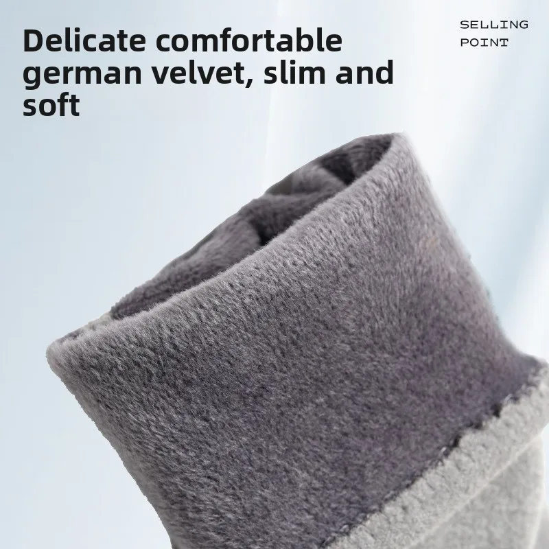 Warm Gloves Women Autumn Winter German Velvet Thickened Touch Screen Windproof Cold Proof Outdoor Sports Cycling Running Skiing