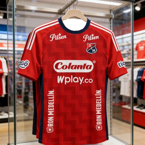 Camiseta Deportiva de la Selección de Medellín 2024, Impresa en 3D, para Adultos y Niños, de Secado Rápido, Ligera y Suave