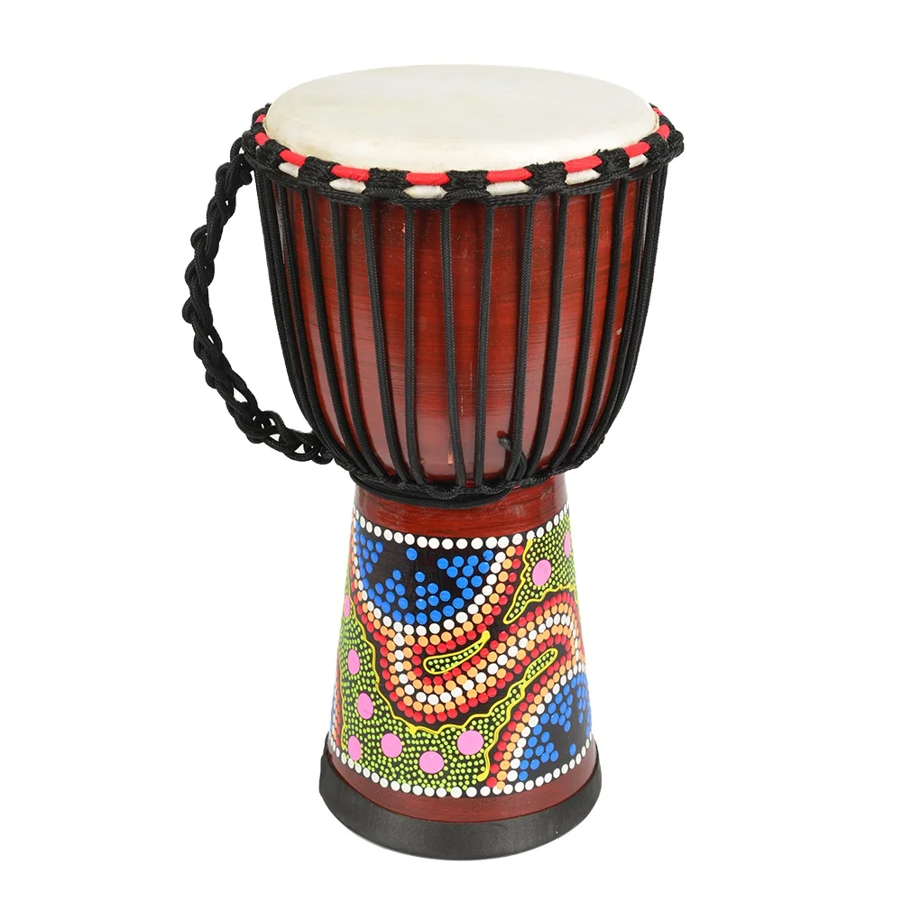 

Traditional Chinese Cheap Kids Flexible Wood Toy 12inch African Drum Djembe