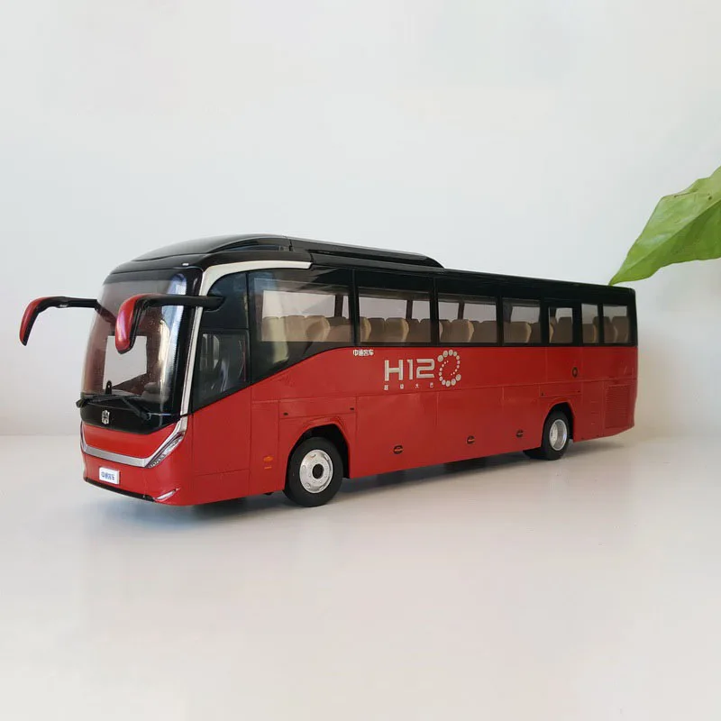 

Diecast 1:36 Scale Zhongtong Bus H12 Alloy Car Model Collection Souvenir Display Ornaments Vehicle Toy