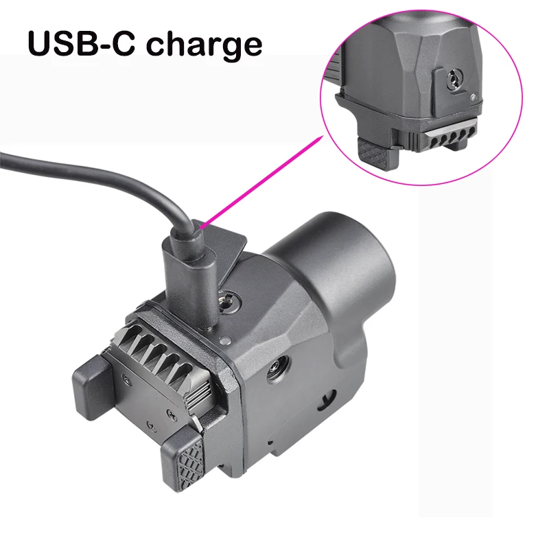 Imagem -05 - Poderosa Mini Lanterna Tática Led 1200lm com Laser Luz de Pistola Tática Ajuste para Padrão 2022 mm Richfire-sfd090