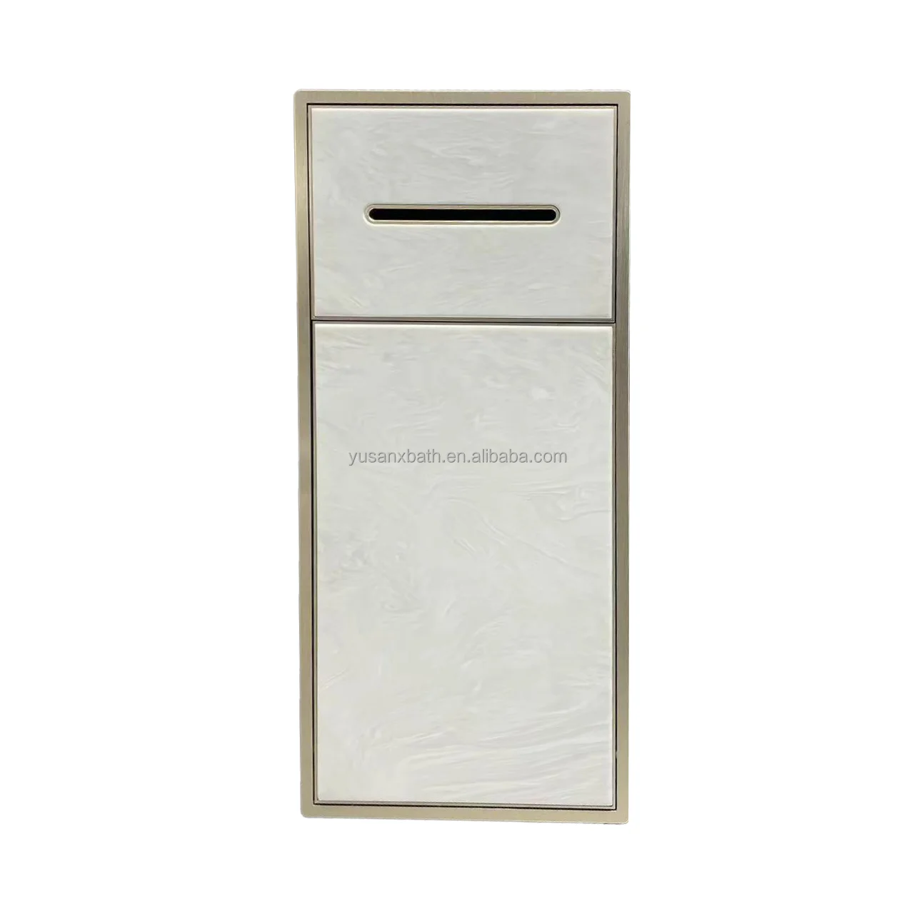 Dupont Stone Aluminum 304 Stainless Steel Rubbish Bin Toilet Paper Holder Tissue Dispenser Storage Recessed Niche
