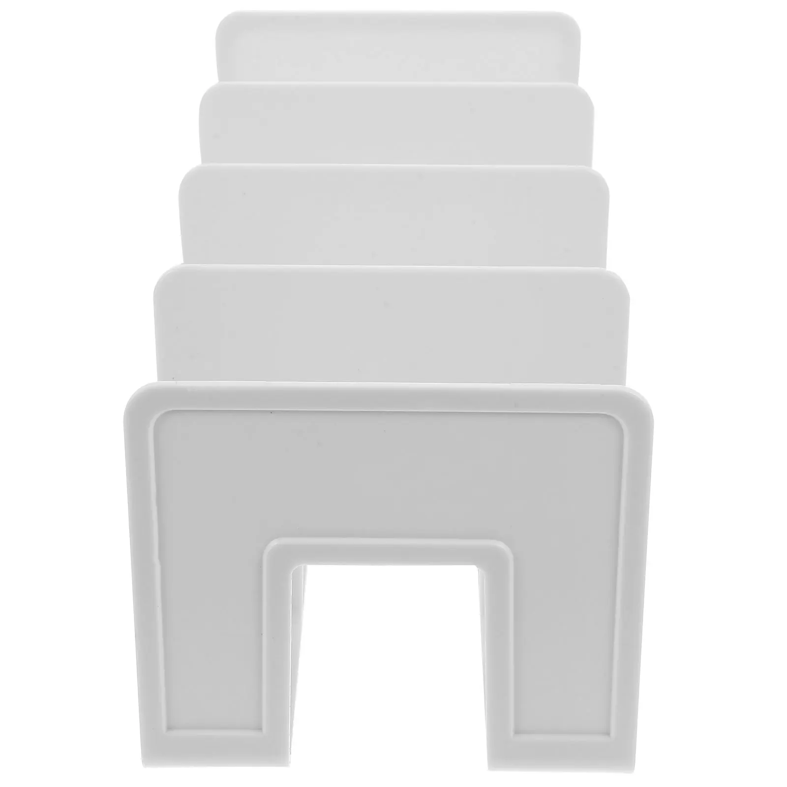 

4 Desktop Book Organizer Sturdy Plastic Document Holder Study Office Storage Rack for Books Records 12.5x8.3x6.7inch
