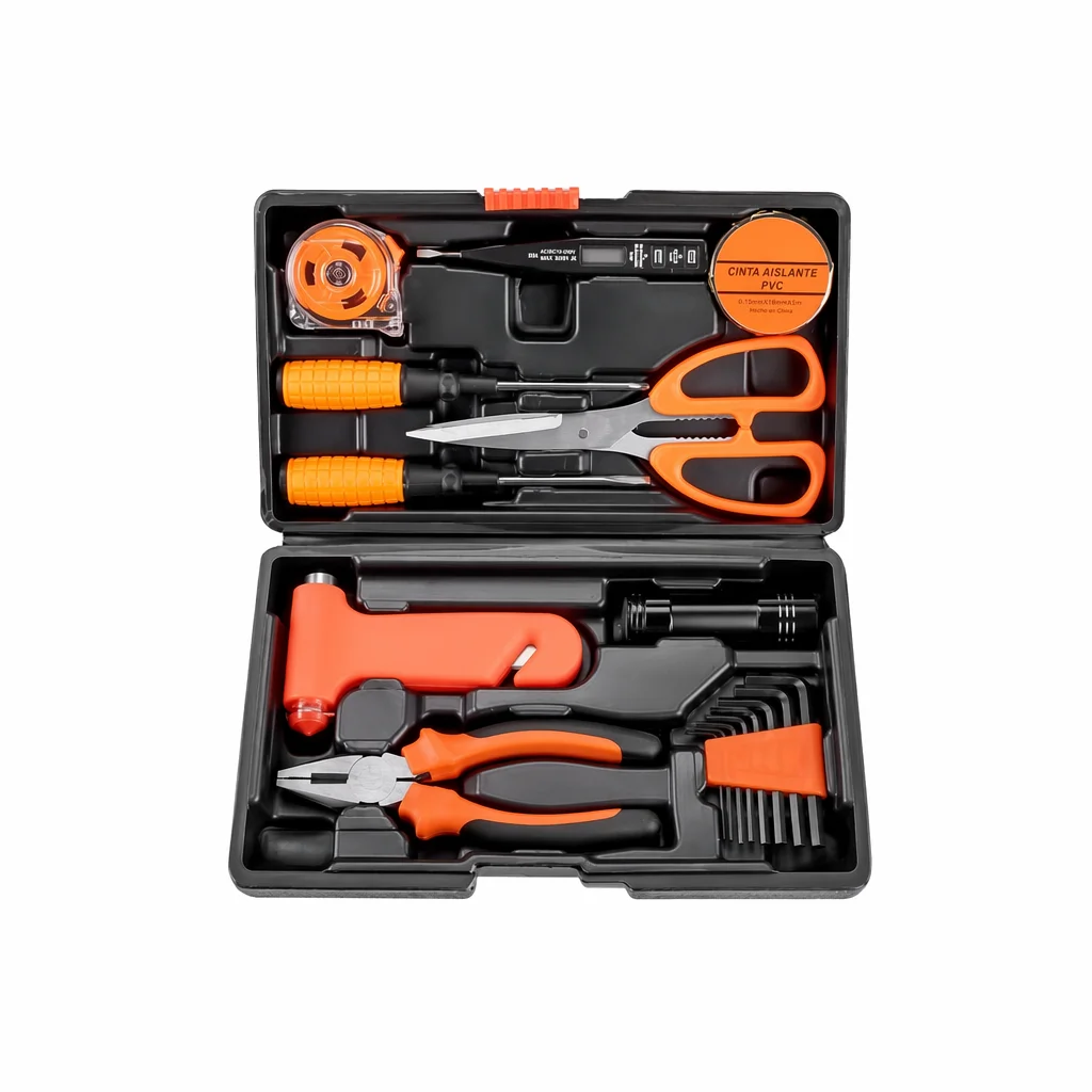 Complete Tool Kit Home Toolbox Auto Car Repair Tool Set With Hammer Pliers Screwdriver Wrench Socket Mechanical Work Tool