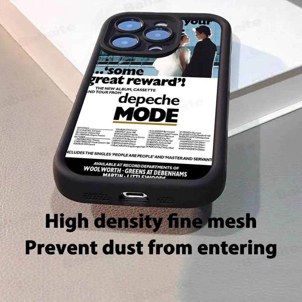 D-Depeche Mode Rock-ES Band Phone Case Phone Case For iPhone 17 Air 17 16 15 14 13 12 11 Plus Pro Max TPU Silicone Soft
