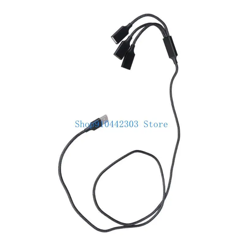 652F USB Male To 3 USB Female Converters USB Splitter For Efficient Data Transfer
