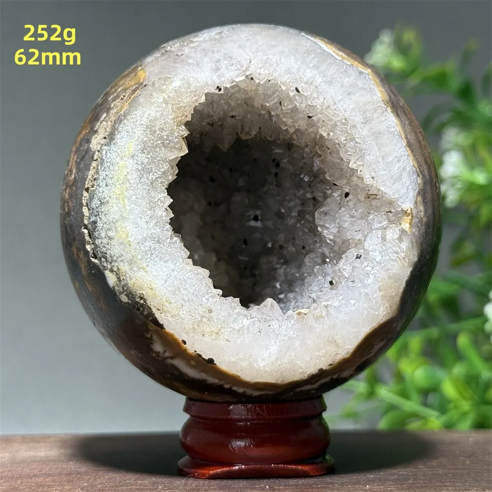 Natural Gem Warring States Red Agate Crystal Cave Ball Mineral Shi Ying Reiki Meditation Healing Divination Home Decoration Gift