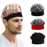 Fashionable Hip-hop Style Decorative Cap Cosplay Personalized Wig Knitted Caps Party Hip-hop Outfit Wig Caps 2