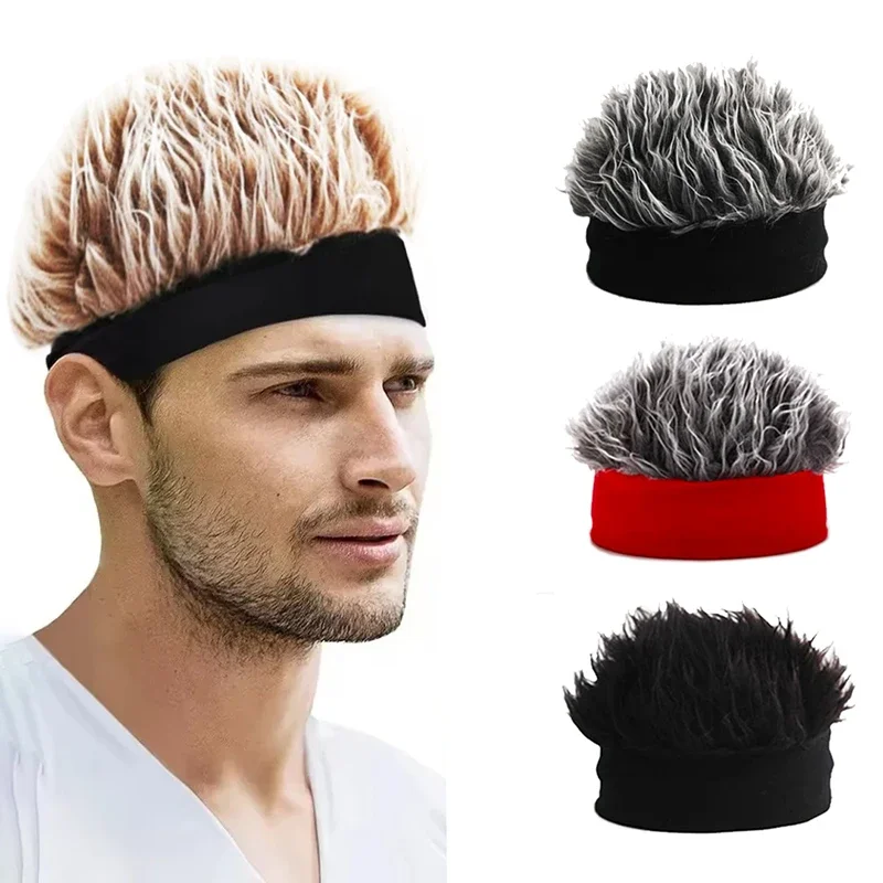 Fashionable Hip-hop Style Decorative Cap Cosplay Personalized Wig Knitted Caps Party Hip-hop Outfit Wig Caps