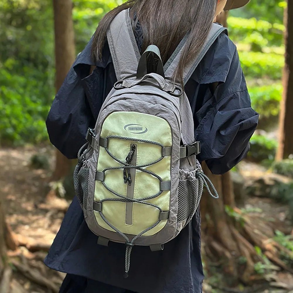 

Повседневный рюкзак большой емкости из ткани Оксфорд, сверхлегкий дорожный рюкзак, водонепроницаемая портативная спортивная сумка для пешего туризма