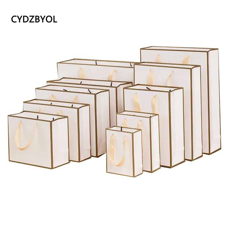 CYDZBYOL 10 Pcs Custom Logo Packaging For Small Businesses Valentines Day Gift Luxury Bag Wedding Birthday Packge Bag Custom image 3