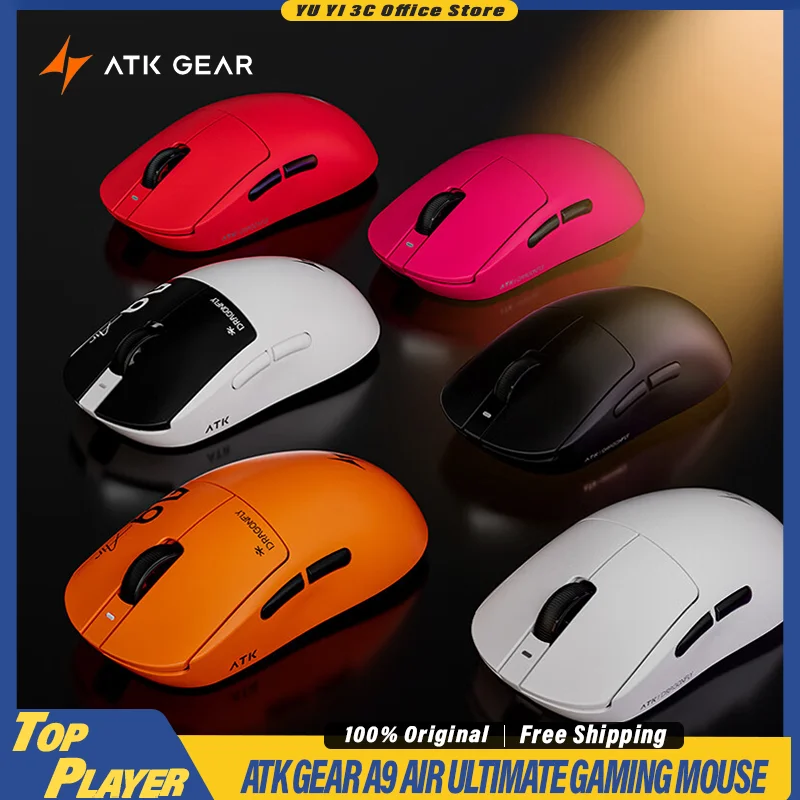 

ATK A9 Air Wireless Gaming Mouse Master Edition PAW3950-Ultra Nordic-54L15 Solution ATK Optical Switch 8T8R 8K Polling Rate