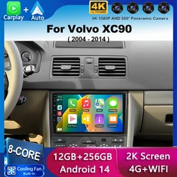 Android 15 For Volvo XC90 2004-2014 Car Radio Multimedia Video Player Navigation Stereo GPS Octa Core 2 Din 360 Camera 5G WIFE