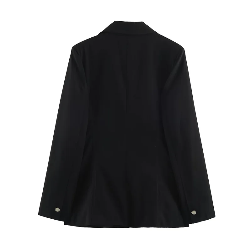 Guobioziy Women's Coat 2026 Spring and Autumn New Elegant Versatile Notched Collar Shoulder-Padded Slim Blazer