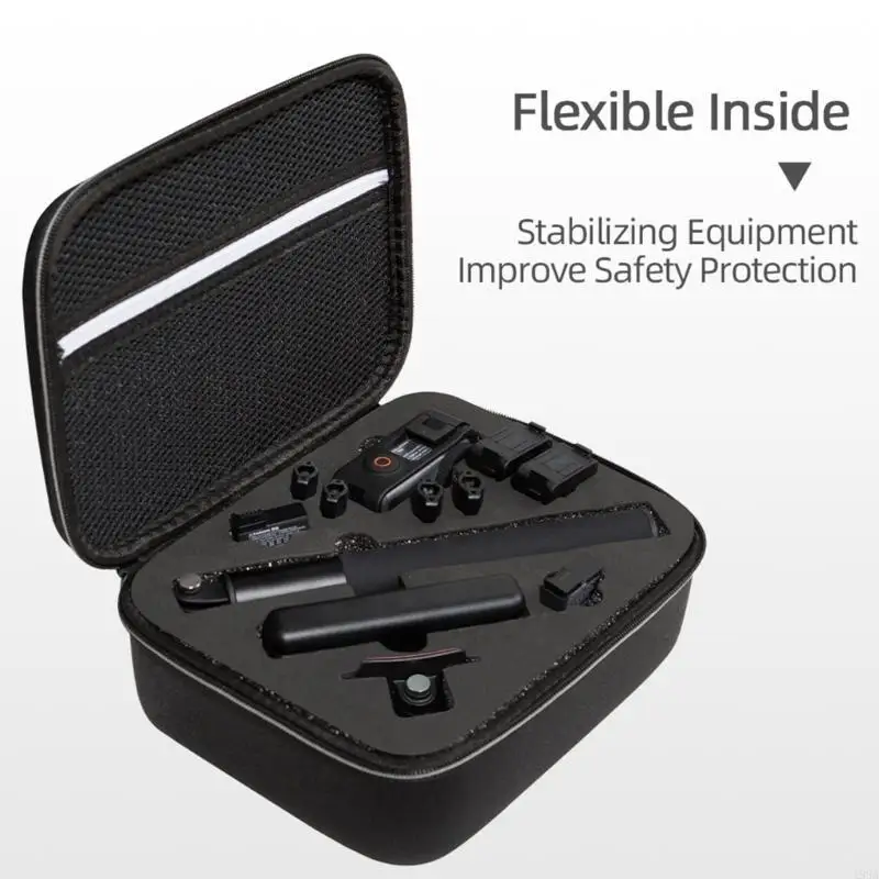 PU Hard Case For DJI Action 4 Camera Carrying Storage Case for Home Office 193A