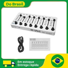 M-VAVE SMC-Mixer Controlador MIDI sem fio Console de mixagem Conexão BT Controlador USB Mixer para a maioria dos instrumentos eletroacúticos