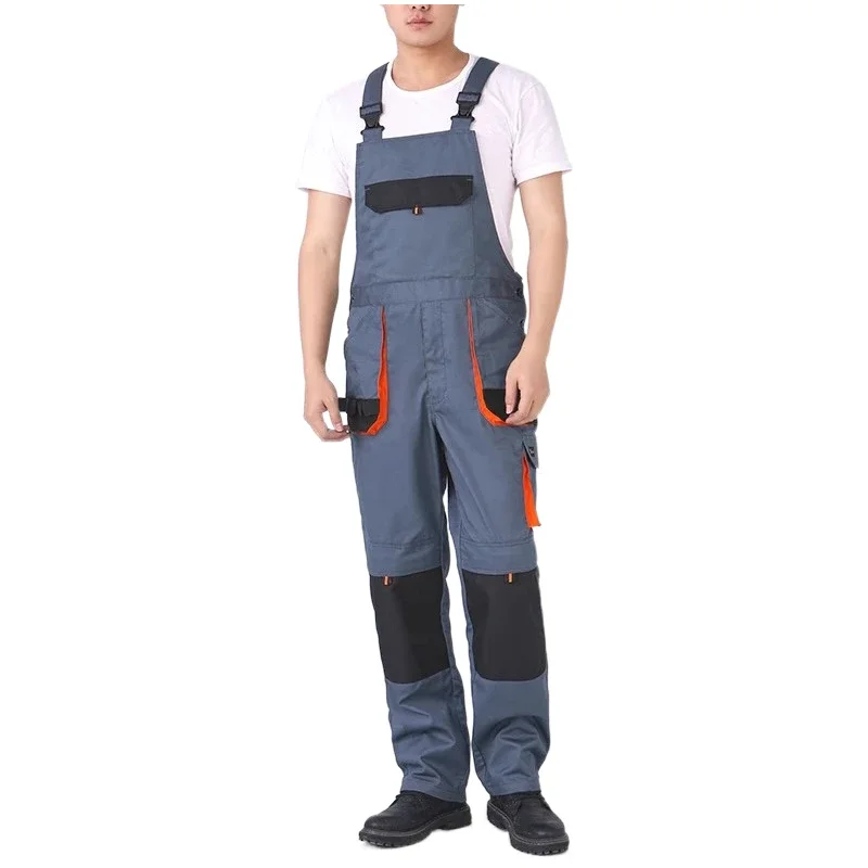 Work Overalls for Man Carpenter Overalls Two Tone Work Wear Mens Overalls Jumpsuit Industrial Labor Protection Clothes