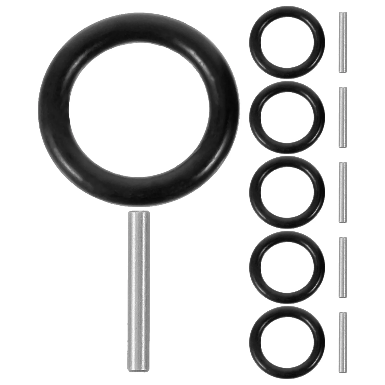6 Sets Pin Electric Wrench Socket Ring Latch Steel Rubber Safety Positioning Snap Spring Tool Parts