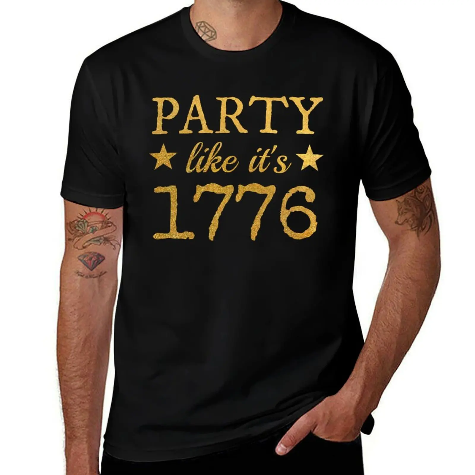 

Party Like It's 1776 T-Shirt oversized t shirt sports fans clothes boys whites mens t shirts casual stylish