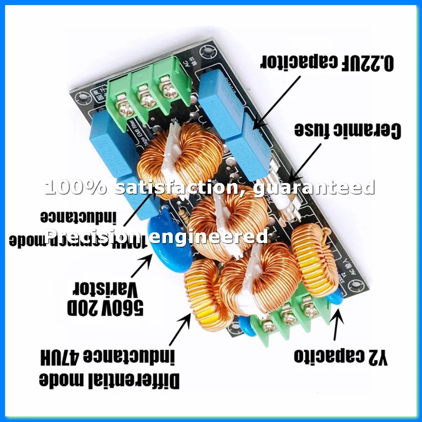 Four-Level Audio AC 220V Power Supply Filter 110V Differential Mode Common Mode EMC Safety Rules FCC,16A-A73M