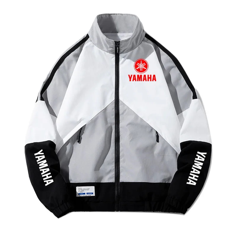 2026 Yamaha Logo Autumn Men's Anorak Hip Hop Zipper Coat Fashion