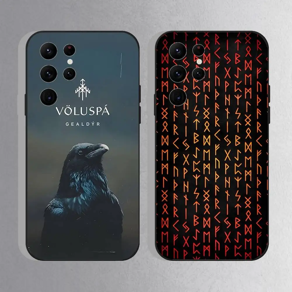

Wardruna Nordik Folk Phone Case For Samsung S25,S24 Ultra,S20,S30 plus,S22 plus,S23,S30 Ultra 5G Silicone Black Shell