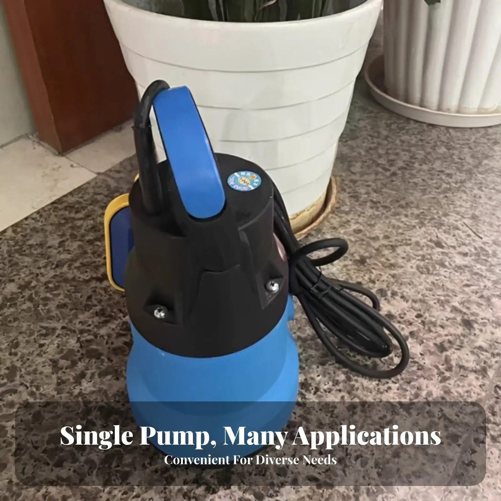 High Efficiency Bottom Suction Submersible Sump Pump for Low Level Water Drainage in Tanks and Ponds