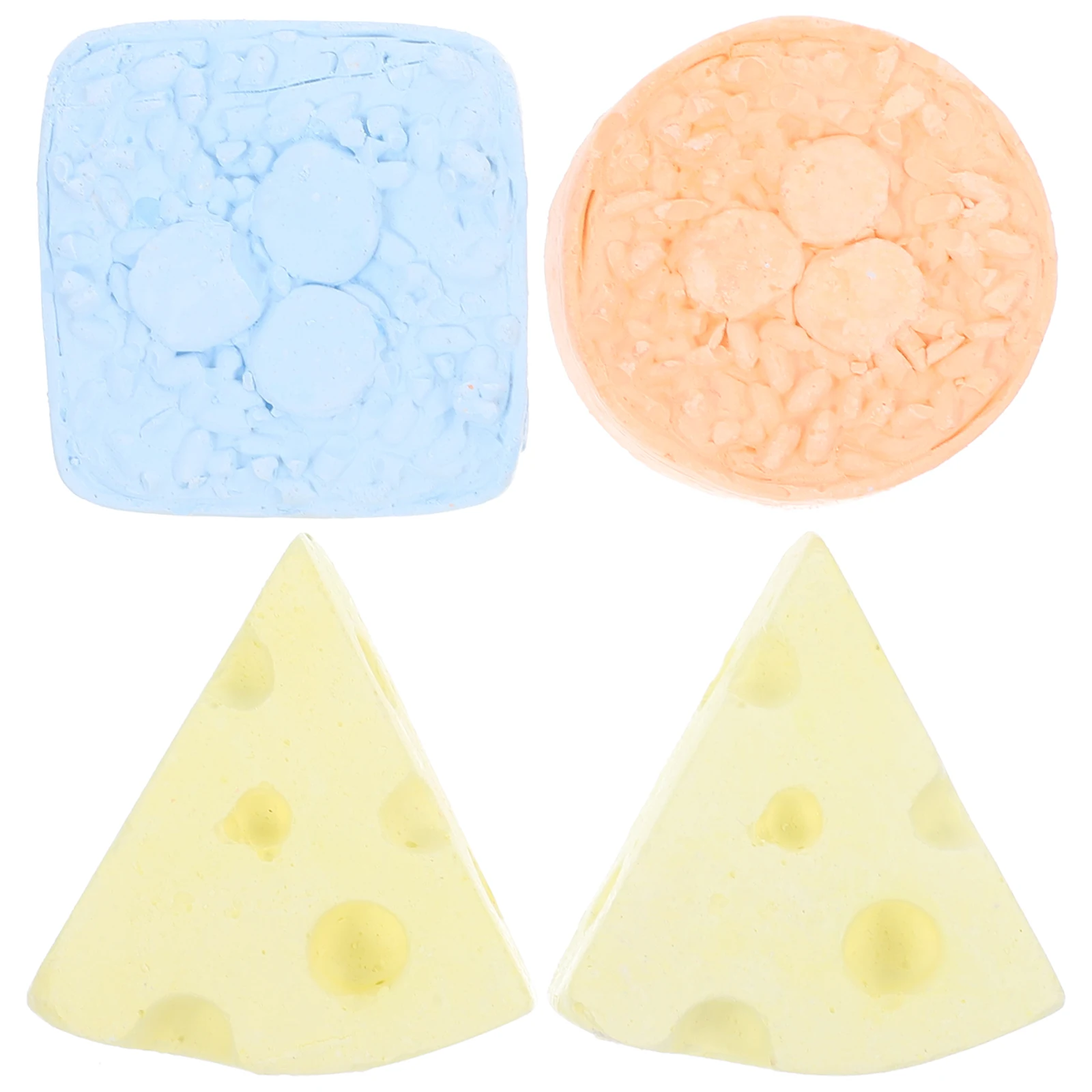

4 Pcs Pet Molar Stone Small Animal Toys Calcium Flour Hamster Chew Natural Minerals Teeth Grinding Rabbit Guinea Pig Chinchilla